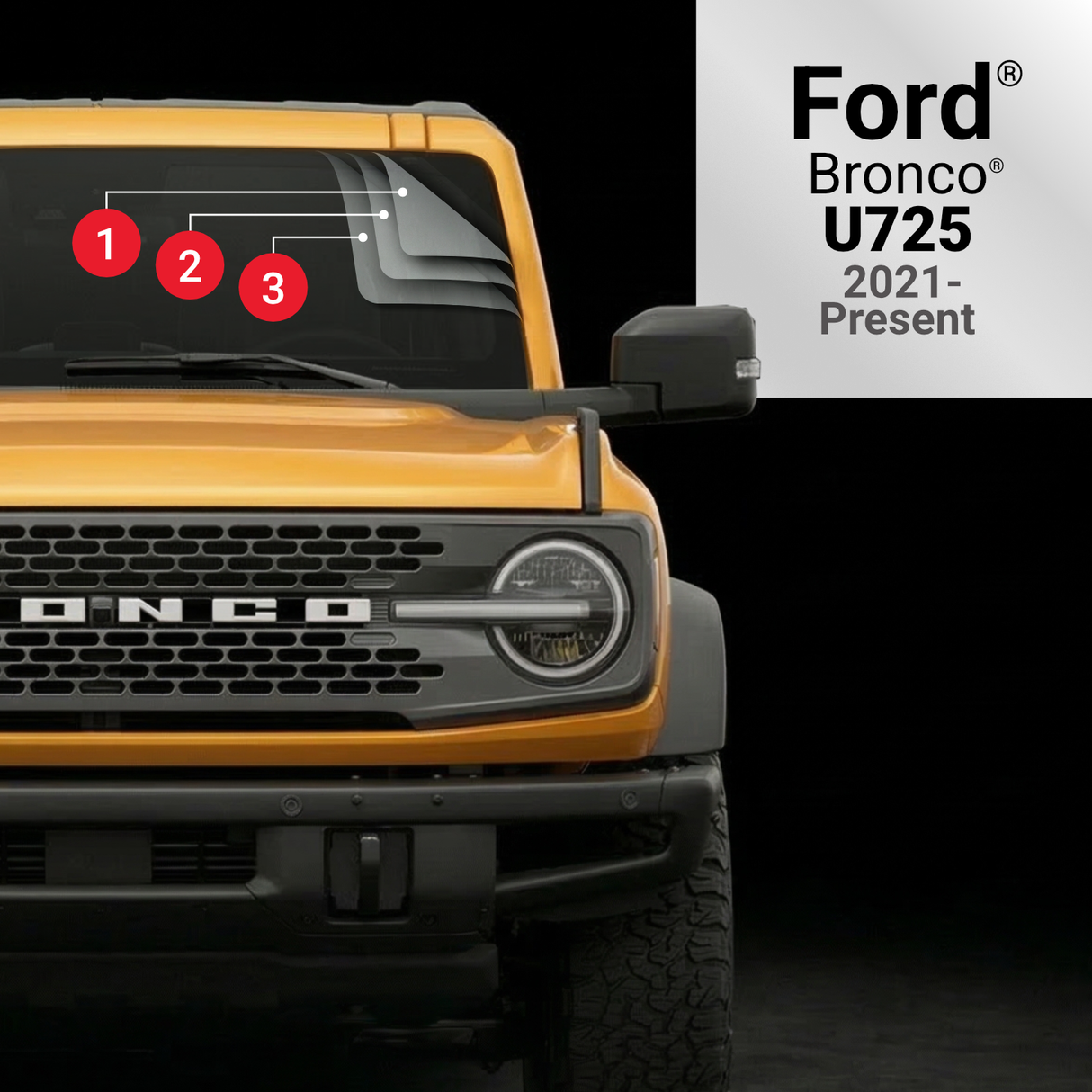 Windshield Defense Kit for Ford Bronco